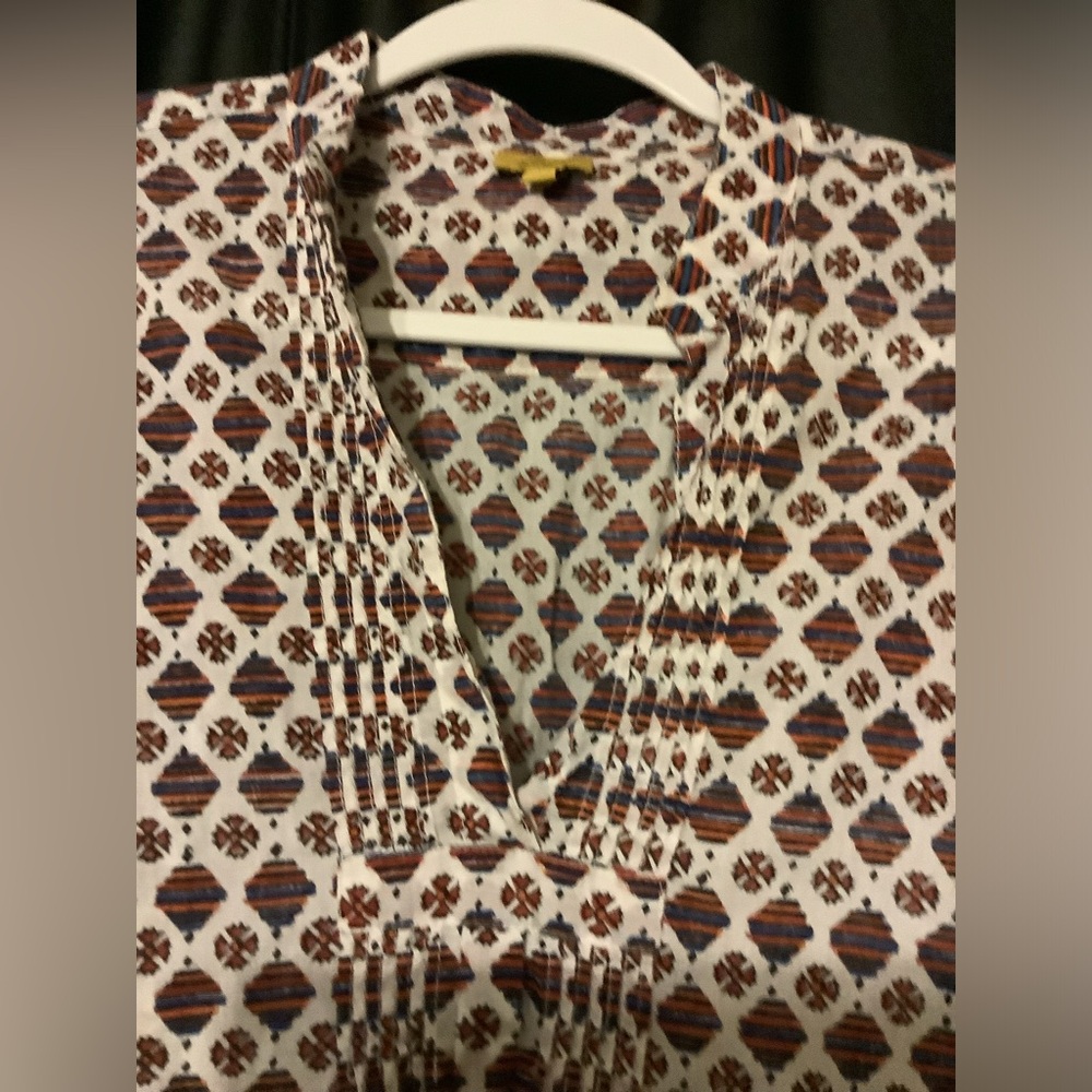 Roberta Roller Rabbit Abstract Blouse Top Size xs - Picture 3 of 7